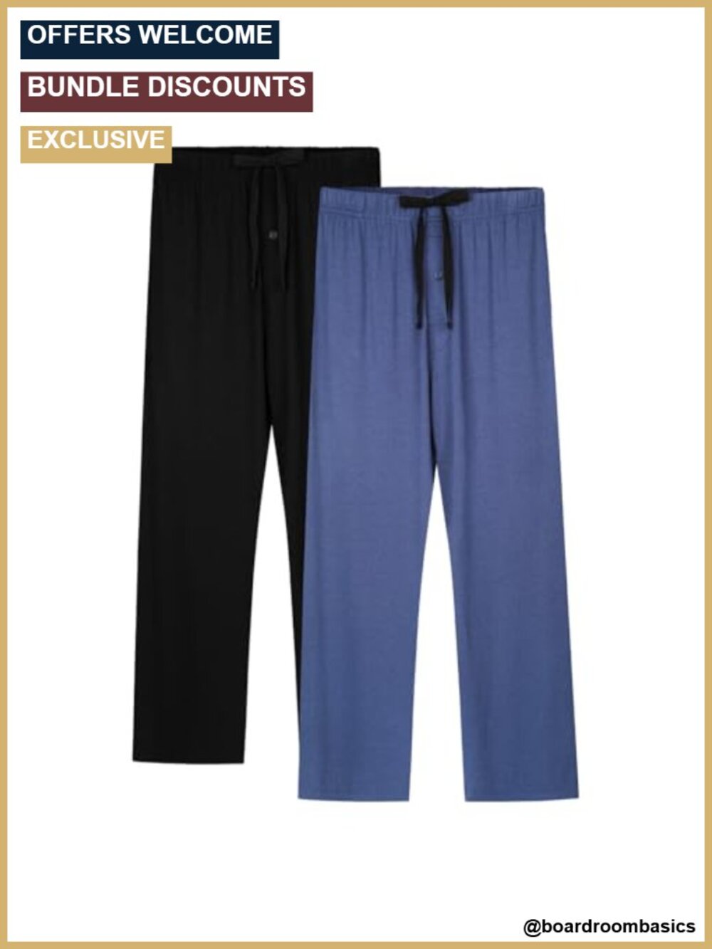 Mens Bamboo Pajama Pants Lightweight Sleep Bottoms with Pockets